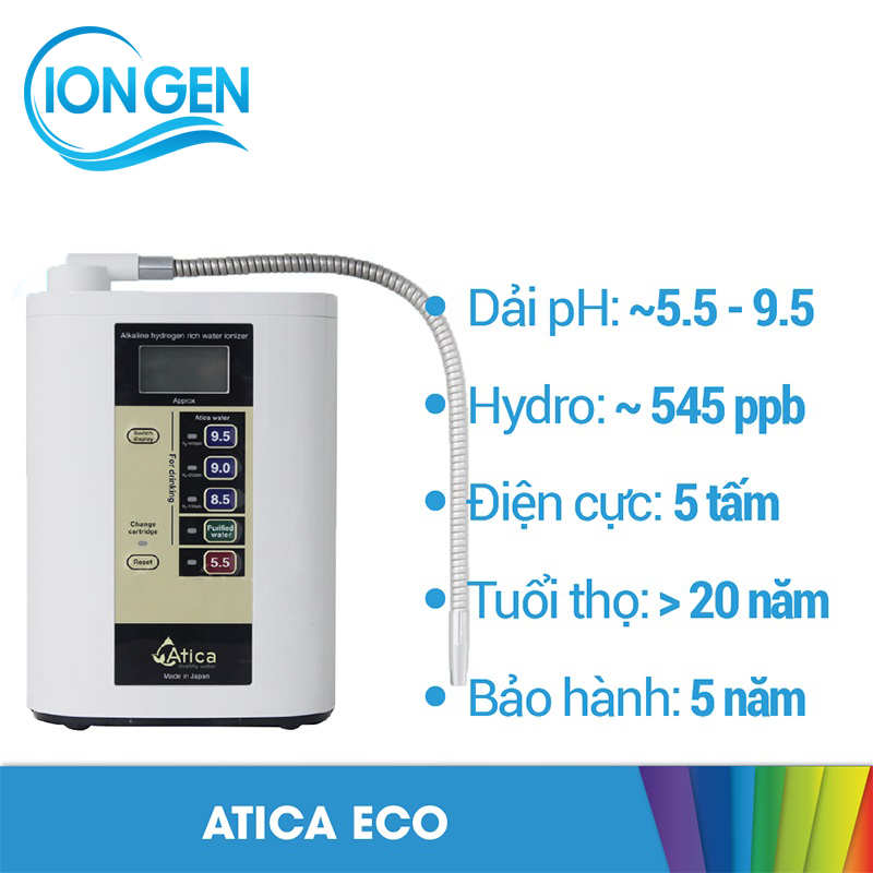 Máy lọc nước điện giải Ion Kiềm Hitachi Maxell Atica Eco - Nhật Bản - Hình ảnh 2