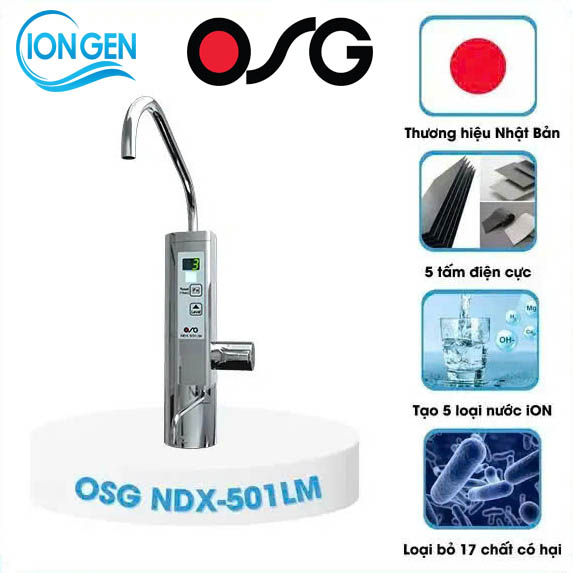 Máy lọc nước điện giải Ion Kiềm OSG Human Water NDX-501LM - Nhật Bản - Hình ảnh 2