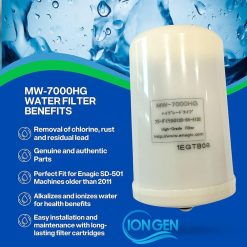 Lõi Lọc MW-7000HG Nội Địa Cho Máy Kangen SD501 Platinum, SD501, JRIV Chính Hãng