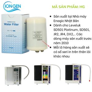 Lõi Lọc MW-7000HG Cho Máy Kangen SD501 Platinum, SD501, JRIV Chính Hãng 
