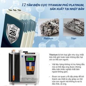 Máy Kangen Leveluk Super 501 Trang Bị 12 Tấm Điện Cực