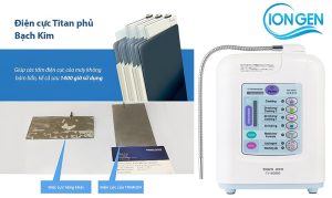 Máy Lọc Nước Ion Kiềm Trim Ion Ti-9000 Được Trang Bị 5 Tấm Điện Cực Titan Phủ Platinum Nguyên Khối Siêu Bền Tuổi Thọ Trên 15 Năm