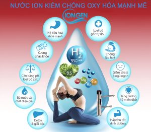 NƯỚC ION KIỀM CÓ TÁC DỤNG CHỐNG OXY HÓA MẠNH MẼ